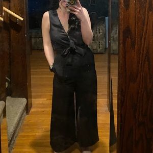 H&M dark blue jumpsuit